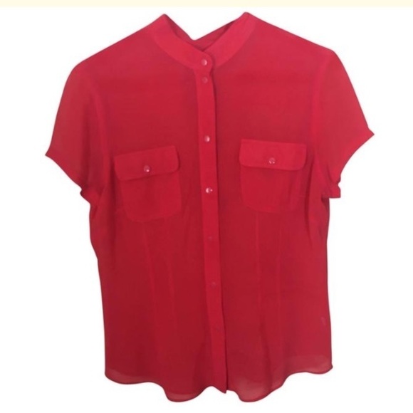 Mexx Silk Button Front Blouse Sz 12 - Picture 1 of 5